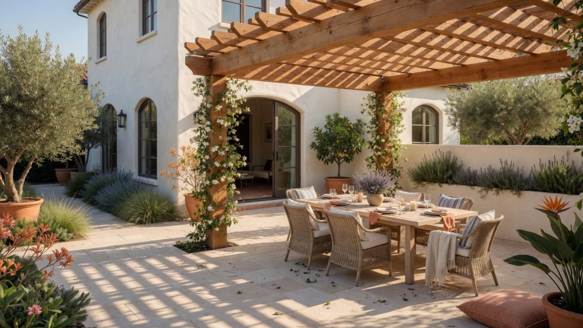Let the arbor connect the garden to the home